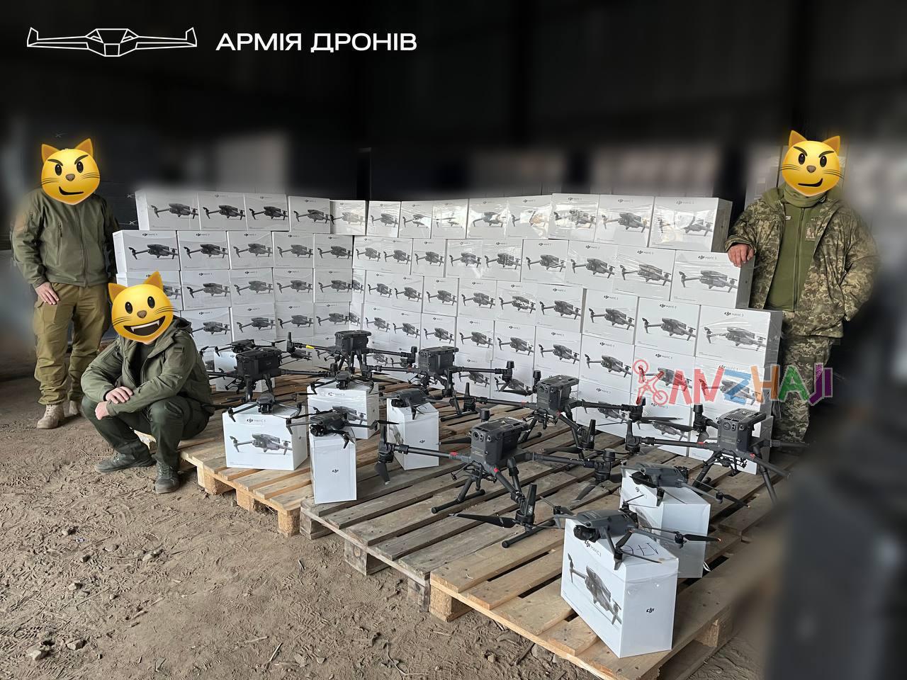 “无人机大军”向乌克兰武装部队移交179架DJI 大疆创新无人机